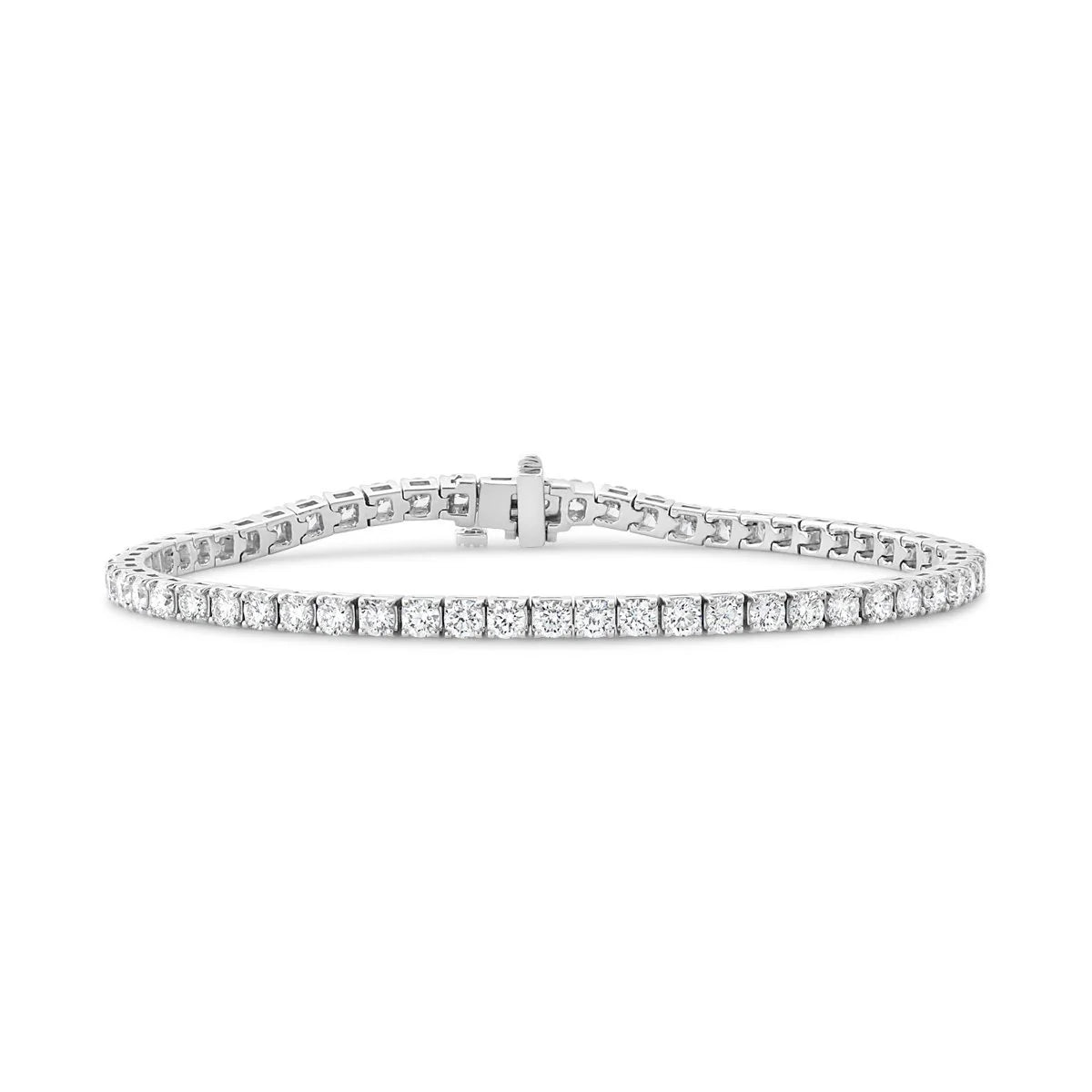 14K White Gold Diamond Tennis Bracelet - 5.00 ct. total weight 14K White Gold Diamond Tennis Bracelet - 5.00 ct. total weight