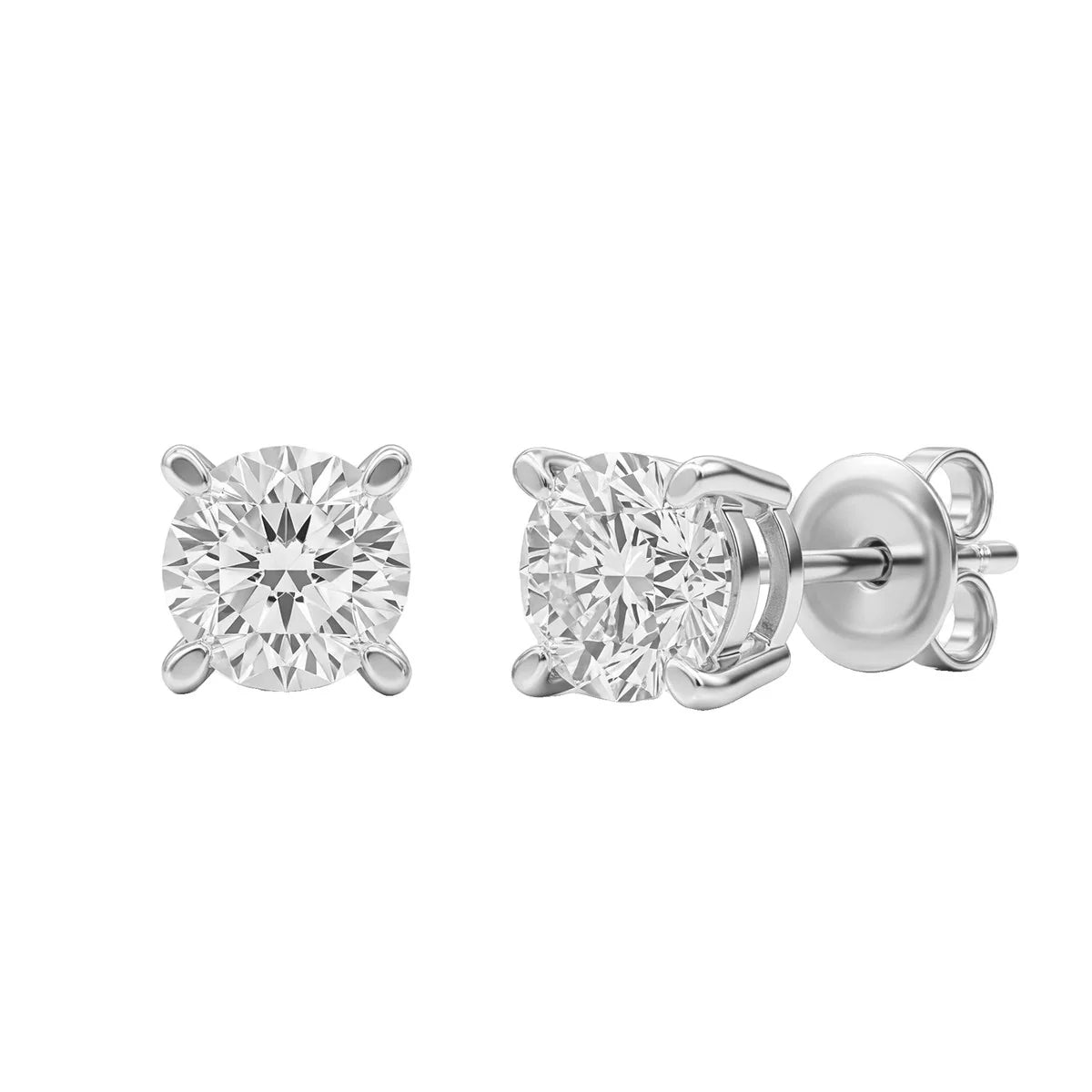 14K Gold Lab Grown Diamond Stud Earrings - 0.25 ct. - 1.25 ct. total weight 14K Gold Lab Grown Diamond Stud Earrings - 0.25 ct. - 1.25 ct. total weight