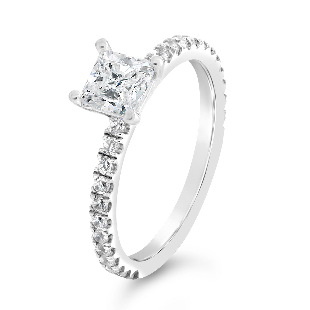 Princess Cut Diamond Engagement Ring - ACB051 Princess Cut Diamond Engagement Ring - ACB051
