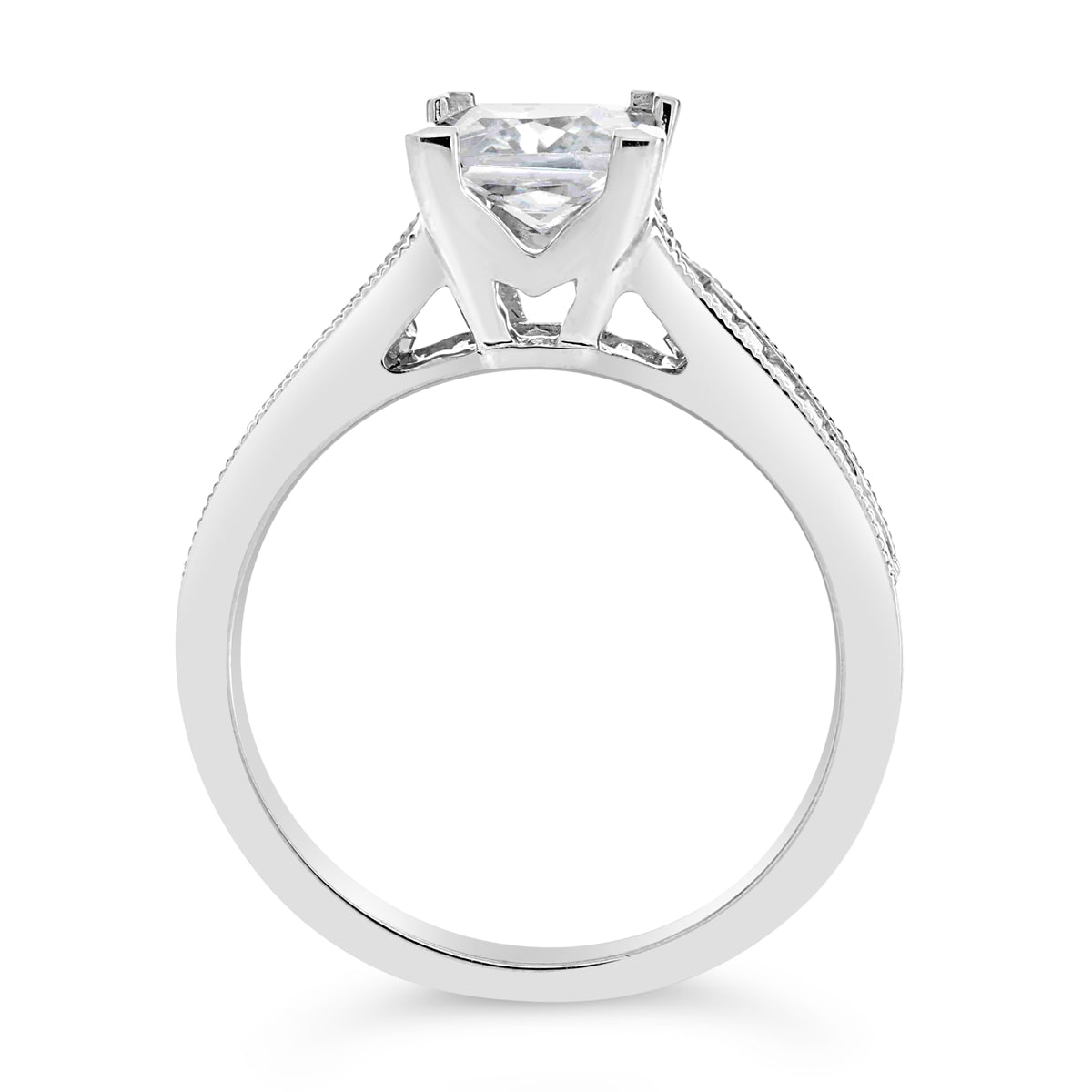 Princess Cut Diamond Engagement Ring - ACB059 Princess Cut Diamond Engagement Ring - ACB059