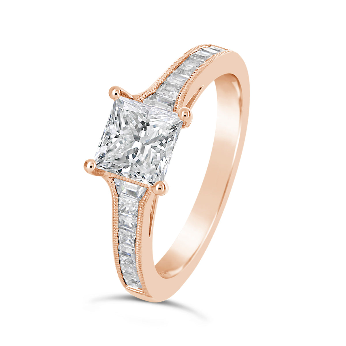 Princess Cut Diamond Engagement Ring - ACB138 Princess Cut Diamond Engagement Ring - ACB138