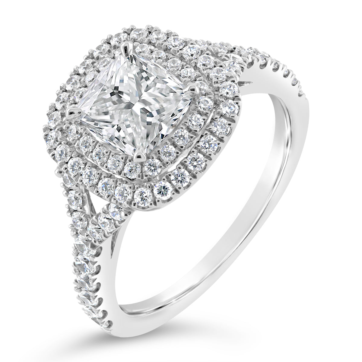 Cushion Cut Double Halo Diamond Engagement Ring ACB238 Cushion Cut Double Halo Diamond Engagement Ring ACB238