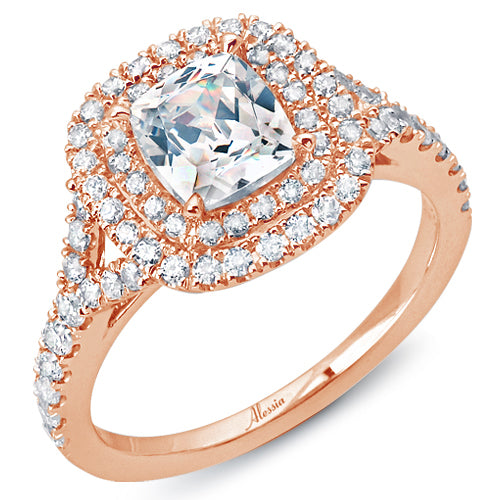 Cushion Cut Double Halo Diamond Engagement Ring ACB238 Cushion Cut Double Halo Diamond Engagement Ring ACB238