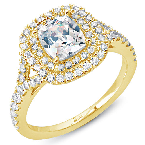Cushion Cut Double Halo Diamond Engagement Ring ACB238 Cushion Cut Double Halo Diamond Engagement Ring ACB238