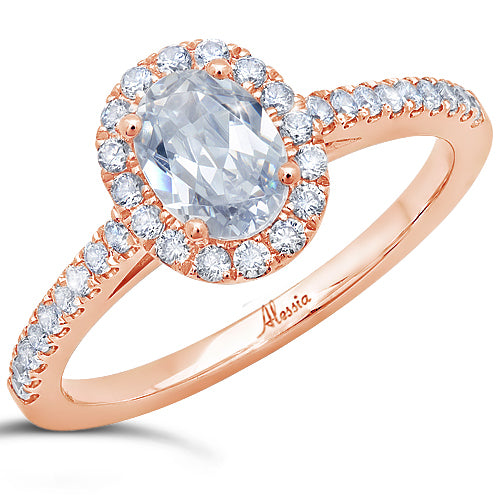 Oval Cut Diamond Halo and Cathedral Engagement Ring - ACB250 Oval Cut Diamond Halo and Cathedral Engagement Ring - ACB250