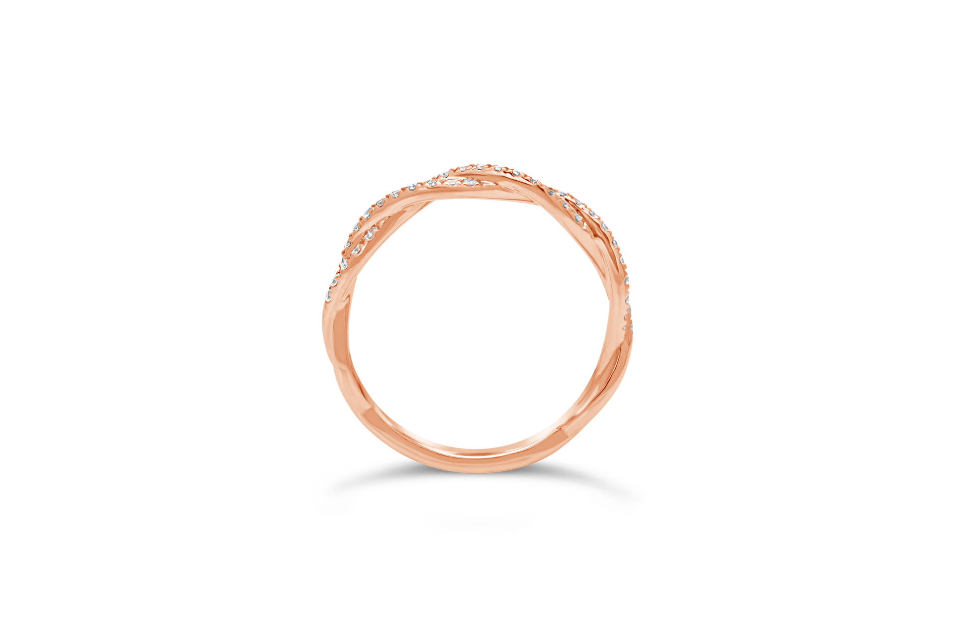 Twisting Diamond Wedding Band - ARD0684 Twisting Diamond Wedding Band - ARD0684