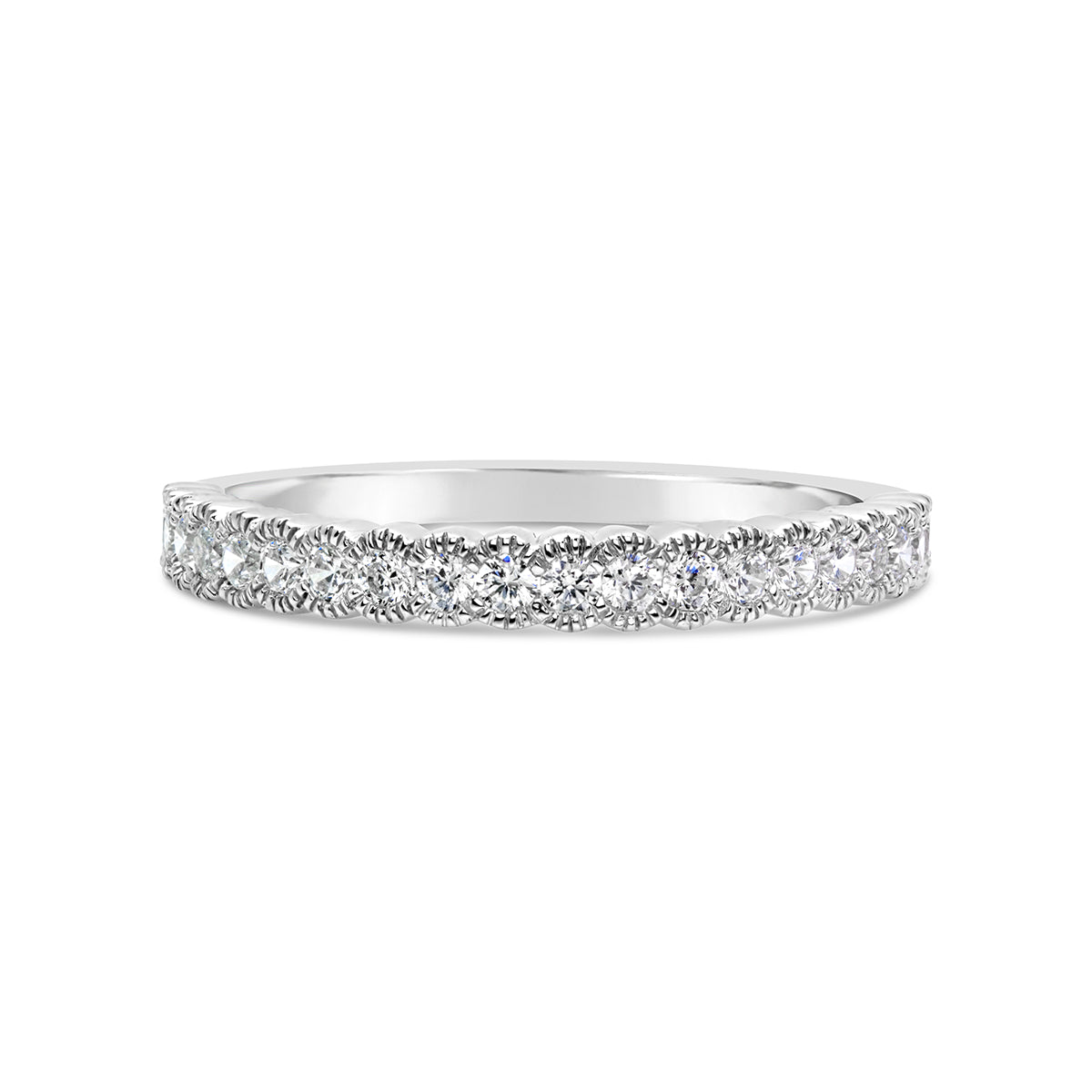 Vintage inspired Diamond Wedding Band - CR3667 Vintage inspired Diamond Wedding Band - CR3667