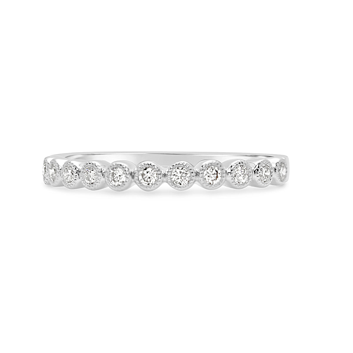 Vintage Round Diamond Wedding Band - GR1919 Vintage Round Diamond Wedding Band - GR1919