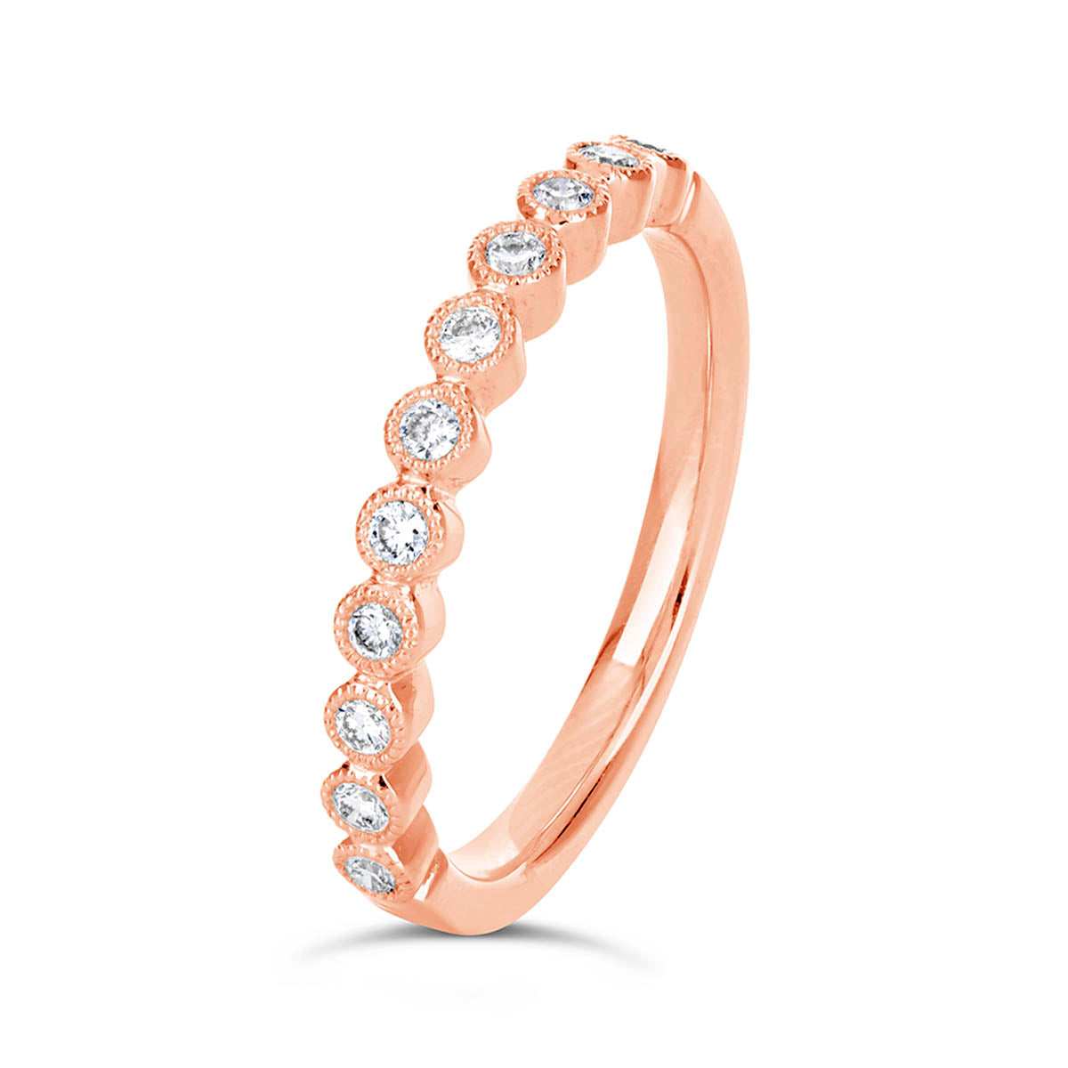 Vintage Round Diamond Wedding Band - GR1919 Vintage Round Diamond Wedding Band - GR1919