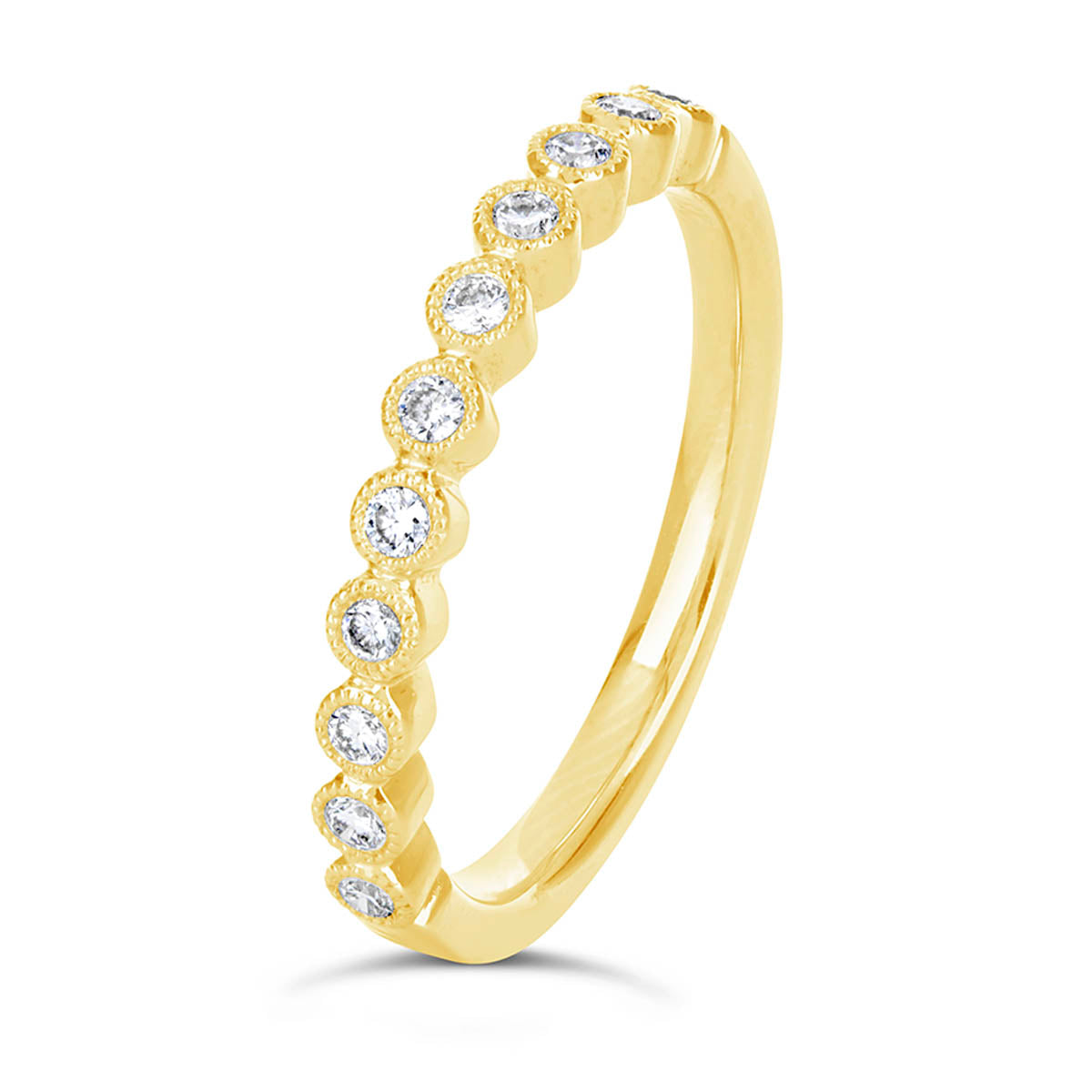 Vintage Round Diamond Wedding Band - GR1919 Vintage Round Diamond Wedding Band - GR1919