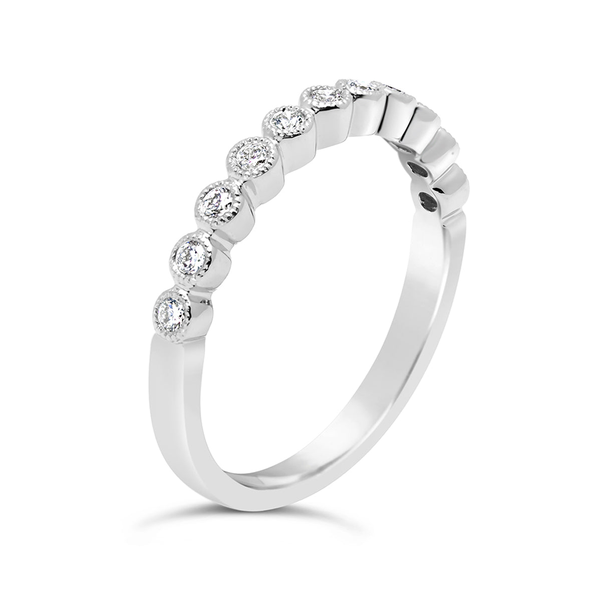 Vintage Round Diamond Wedding Band - GR1919 Vintage Round Diamond Wedding Band - GR1919