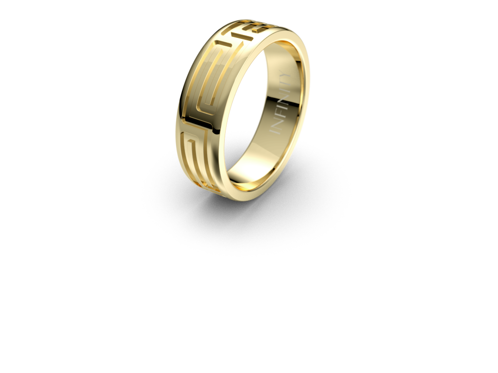 Infinity Patterned Mens Wedding Band - IN1049 Infinity Patterned Mens Wedding Band - IN1049