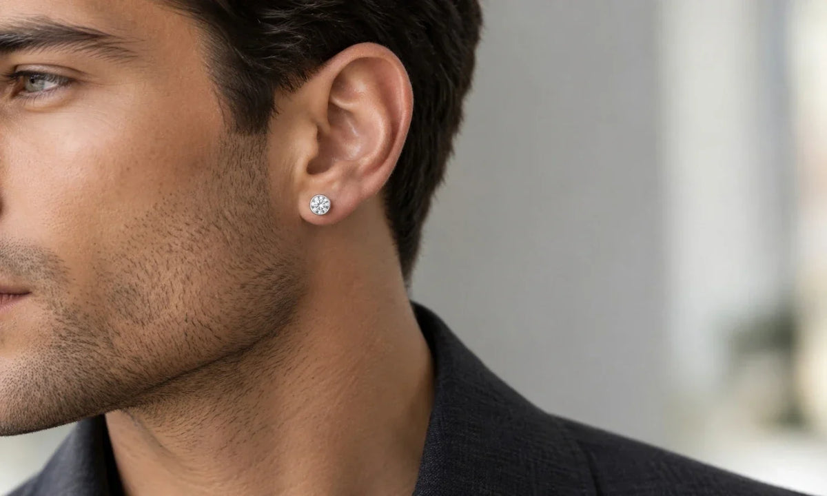 Diamond Earrings for Men: Styles, Trends and Buying Tips