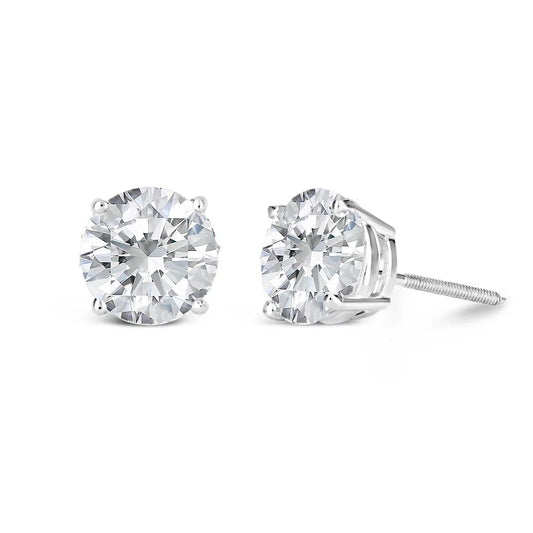 14K White Gold Diamond Stud Earrings 1.20 ct. total weight - IST5
