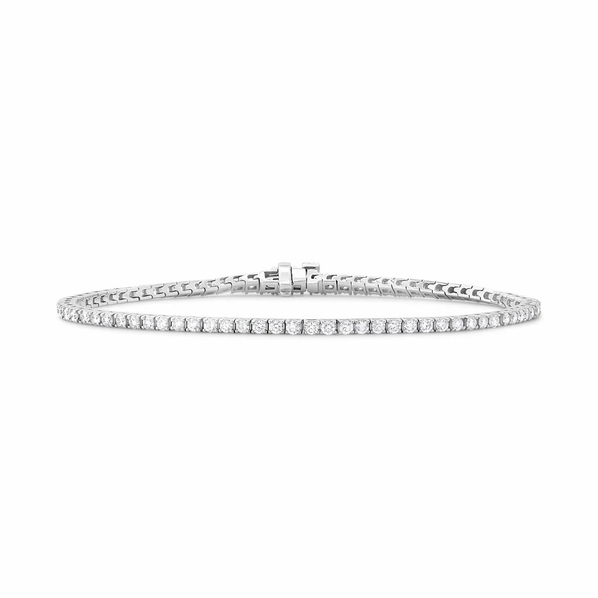 14K White Gold Diamond Tennis Bracelet - 2.00 ct. total weight