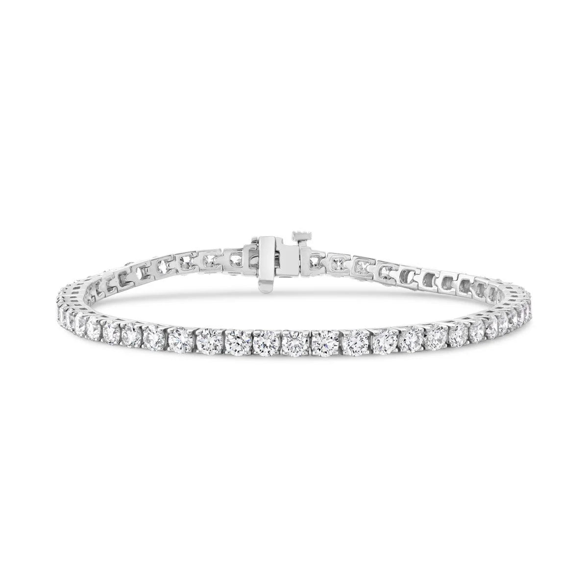 14K White Gold Diamond Tennis Bracelet - 7.00 ct. total weight