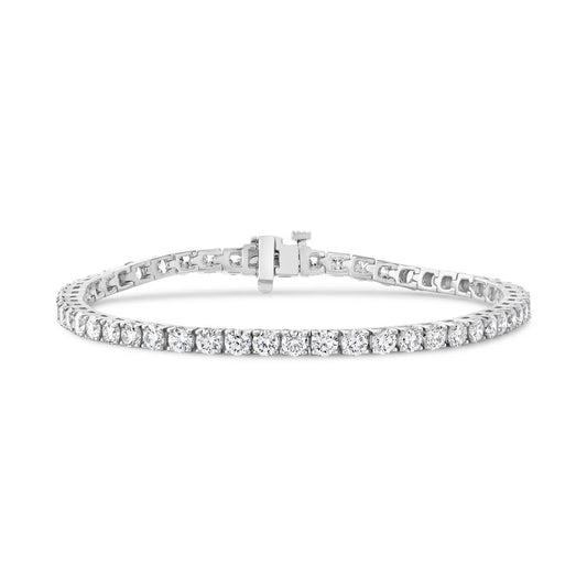 14K White Gold Diamond Tennis Bracelet - 7.00 ct. total weight