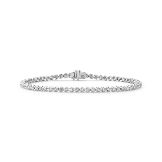 18K White Gold Diamond Tennis Bracelet (1.00 ct. total weight) - MB20212
