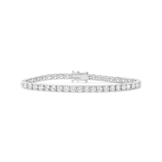 18K White Gold Lab Grown Diamond Tennis Bracelet - 8.68 ct. total weight