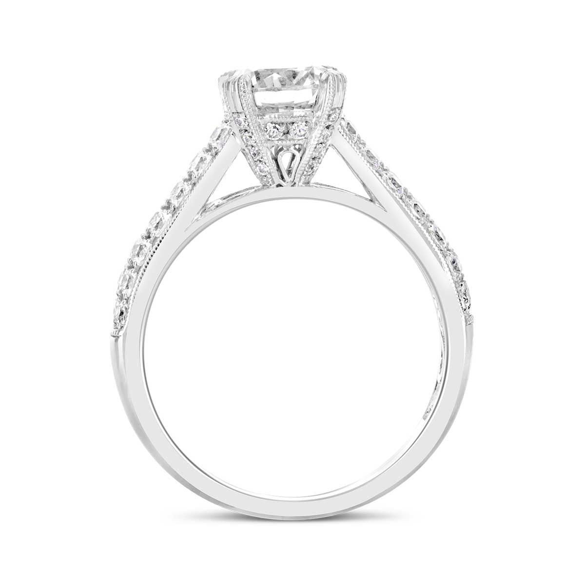 Round Brilliant Cut Diamond Engagement Ring - ACB010