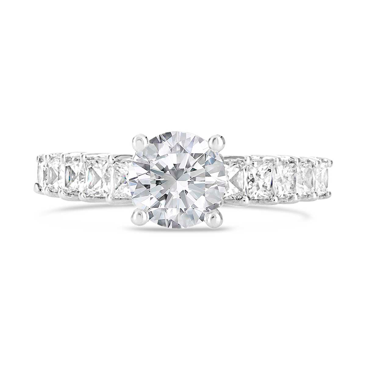 Round Brilliant Cut Diamond Engagement Ring - ACB015