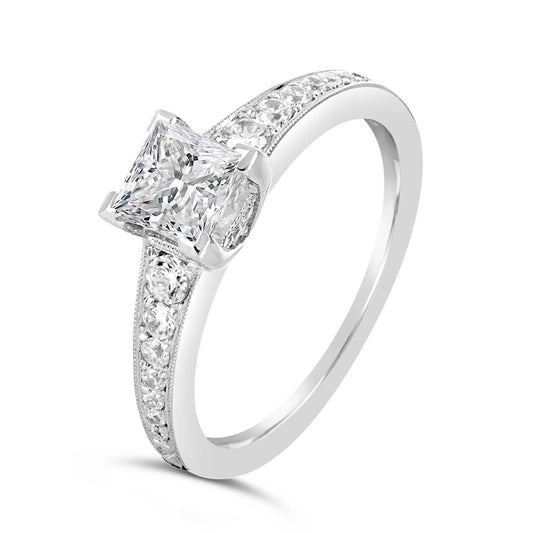 Princess Cut Diamond Engagement Ring - ACB024