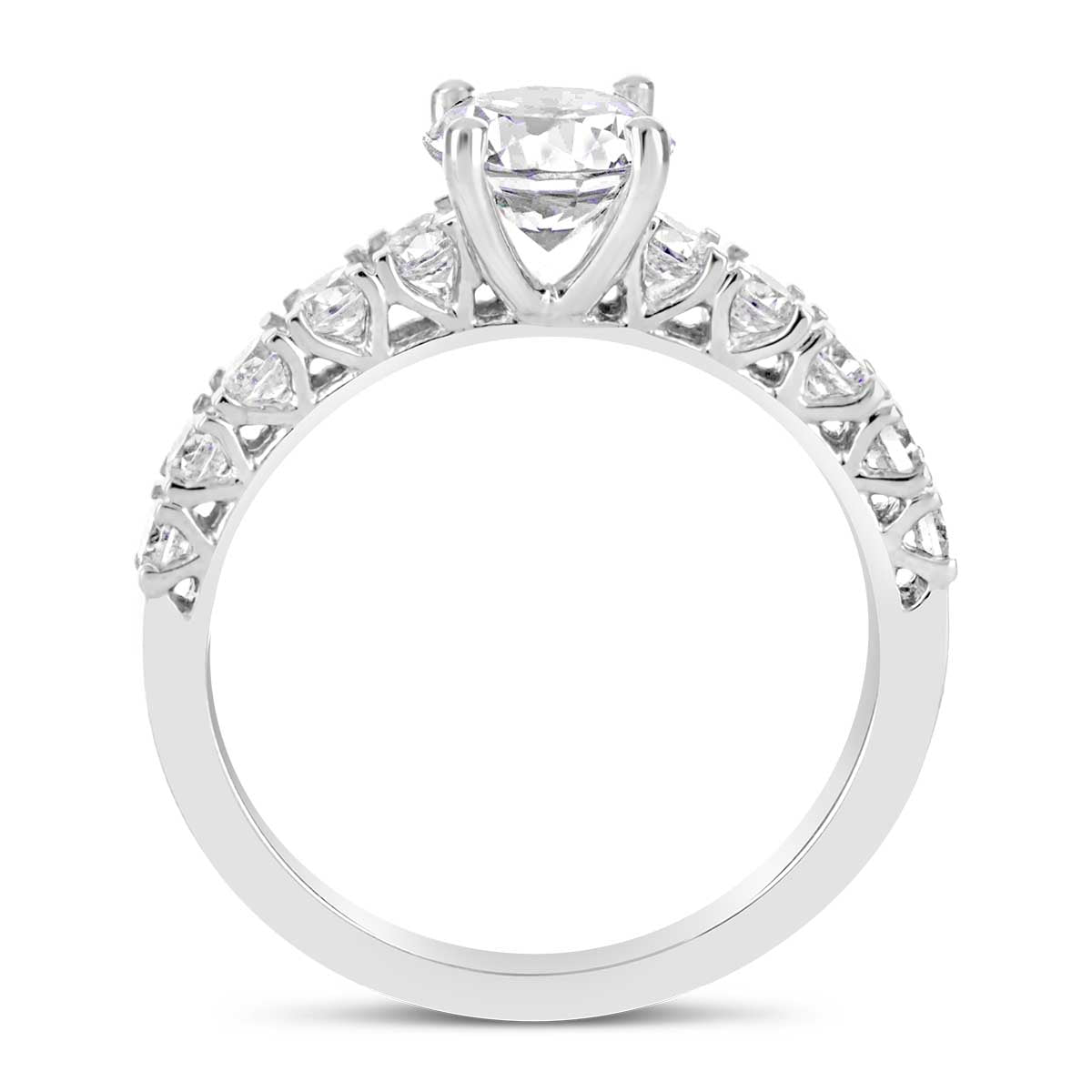 Round Brilliant Cut Diamond Engagement Ring - ACB025