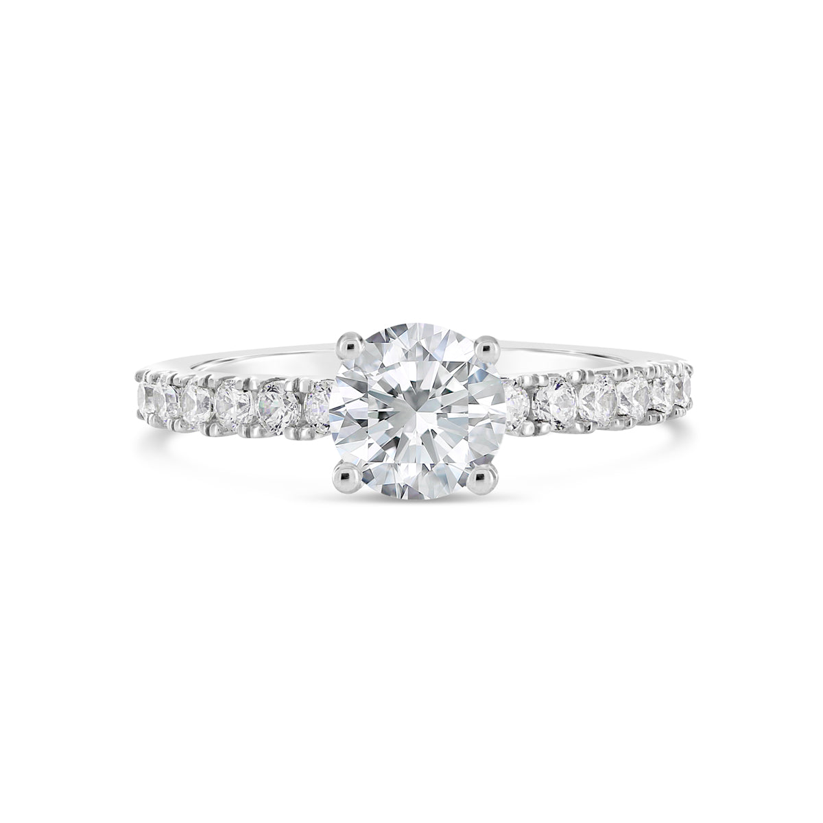 Round Brilliant Cut Diamond Engagement Ring - ACB046