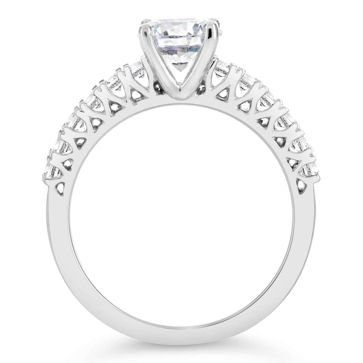 Round Brilliant Cut Diamond Engagement Ring - ACB046