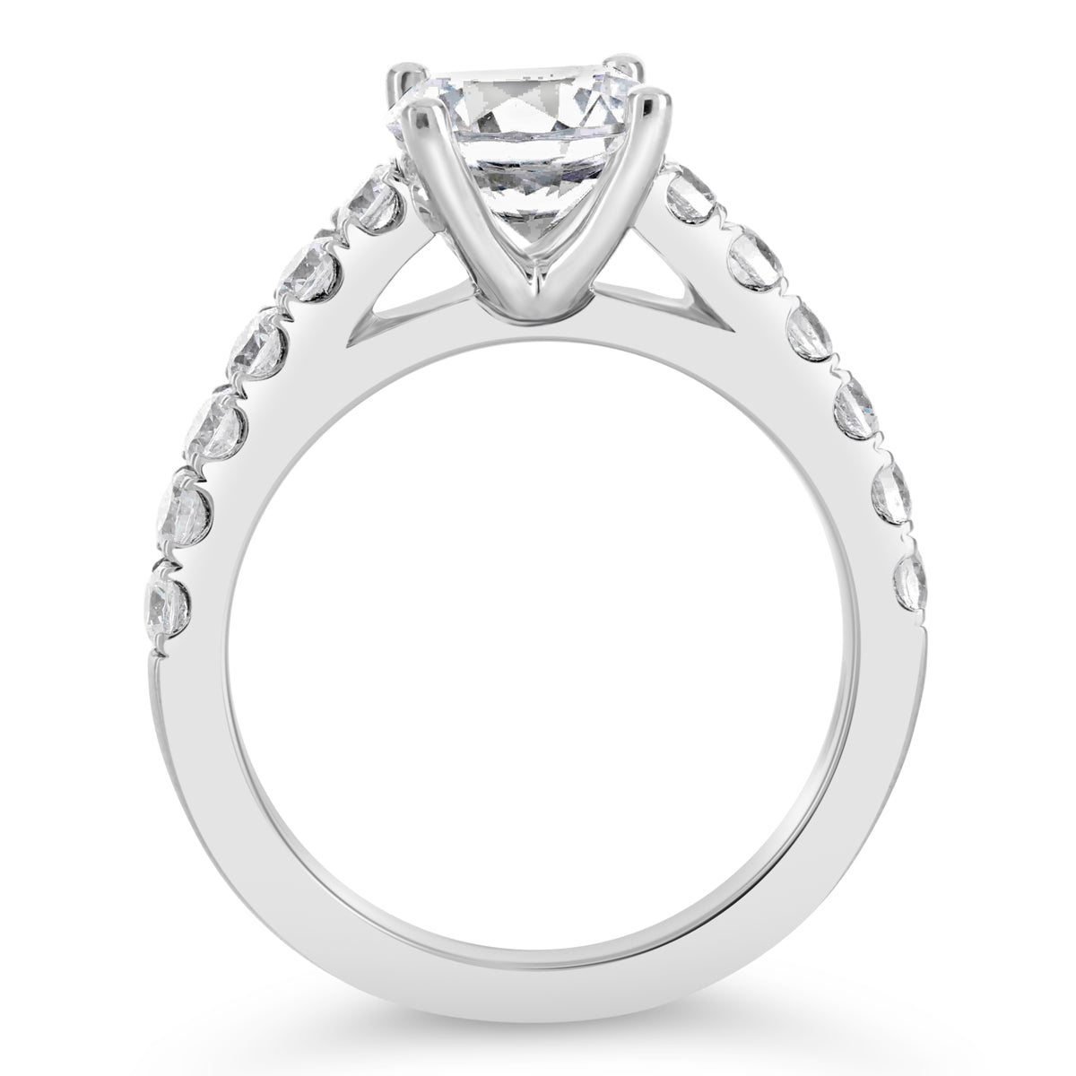 Round Brilliant Cut Diamond Engagement Ring - ACB047