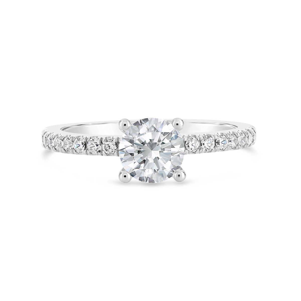 Round Brilliant Cut Diamond Engagement Ring - ACB050