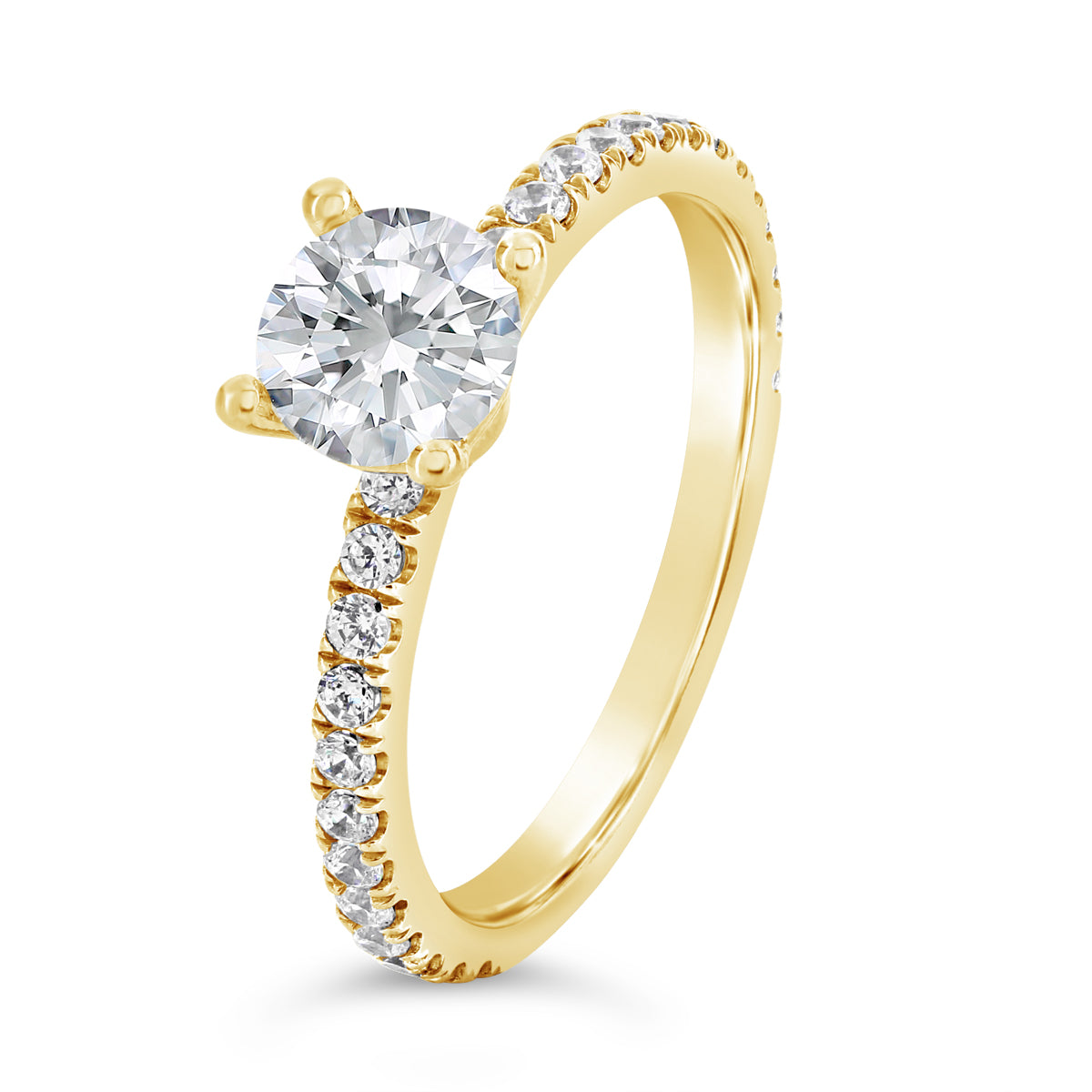 Round Brilliant Cut Diamond Engagement Ring - ACB050