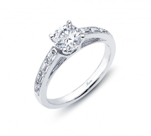 Round Brilliant Cut Diamond Engagement Ring - ACB052