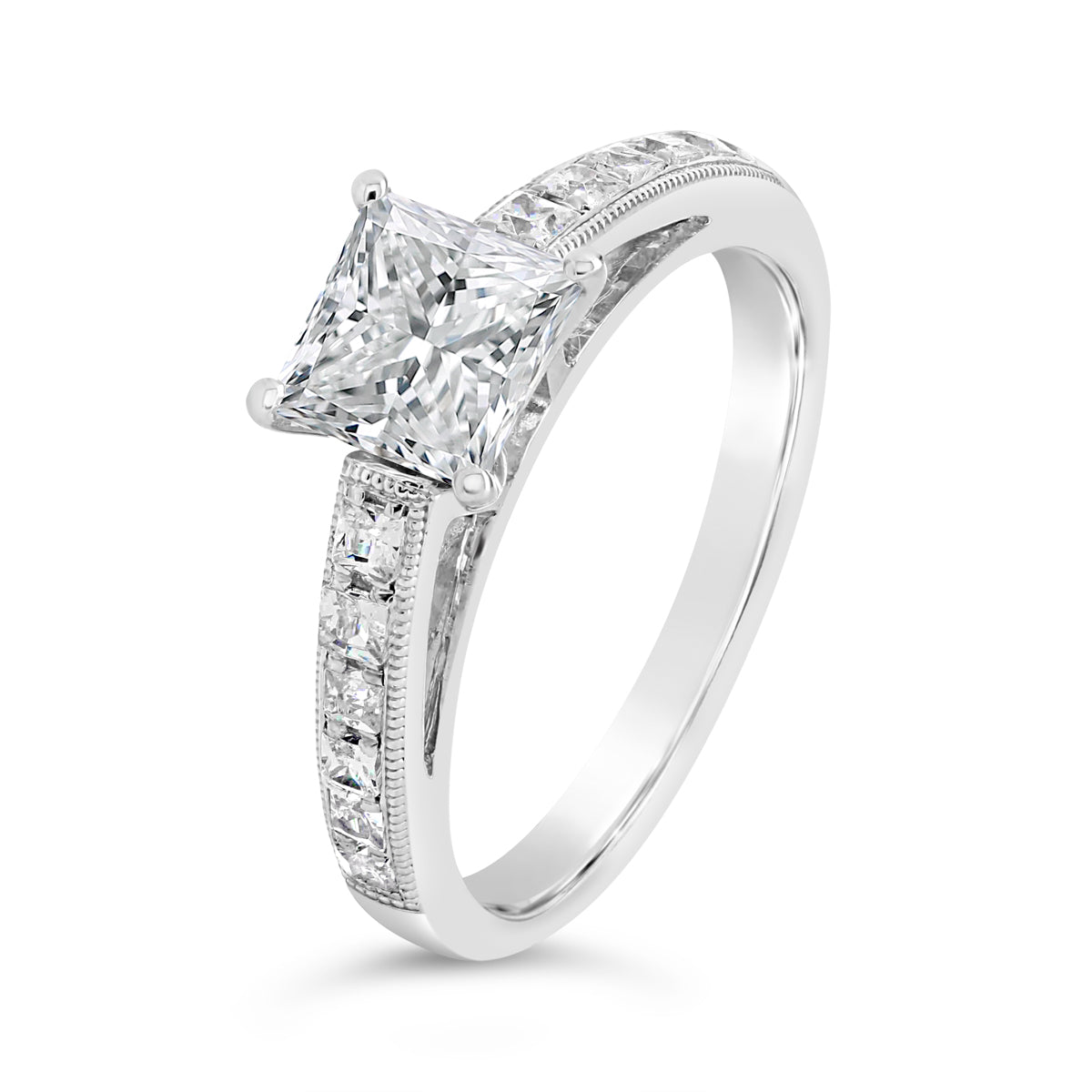 Princess Cut Diamond Engagement Ring - ACB053