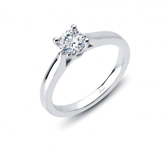 4 Claw Round Brilliant Cut Solitaire Engagement Ring - ACB055