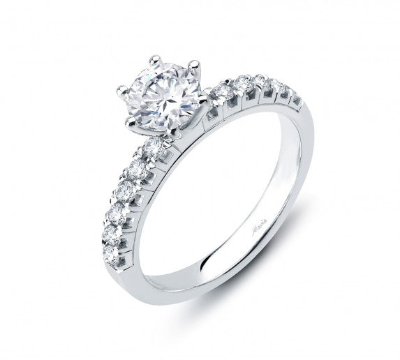 Round Brilliant Cut Diamond Engagement Ring - ACB057