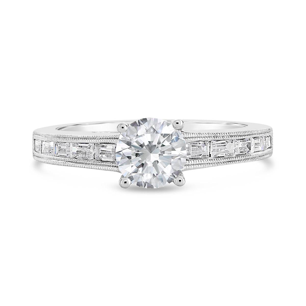 Round Brilliant Cut Diamond Engagement Ring - ACB061