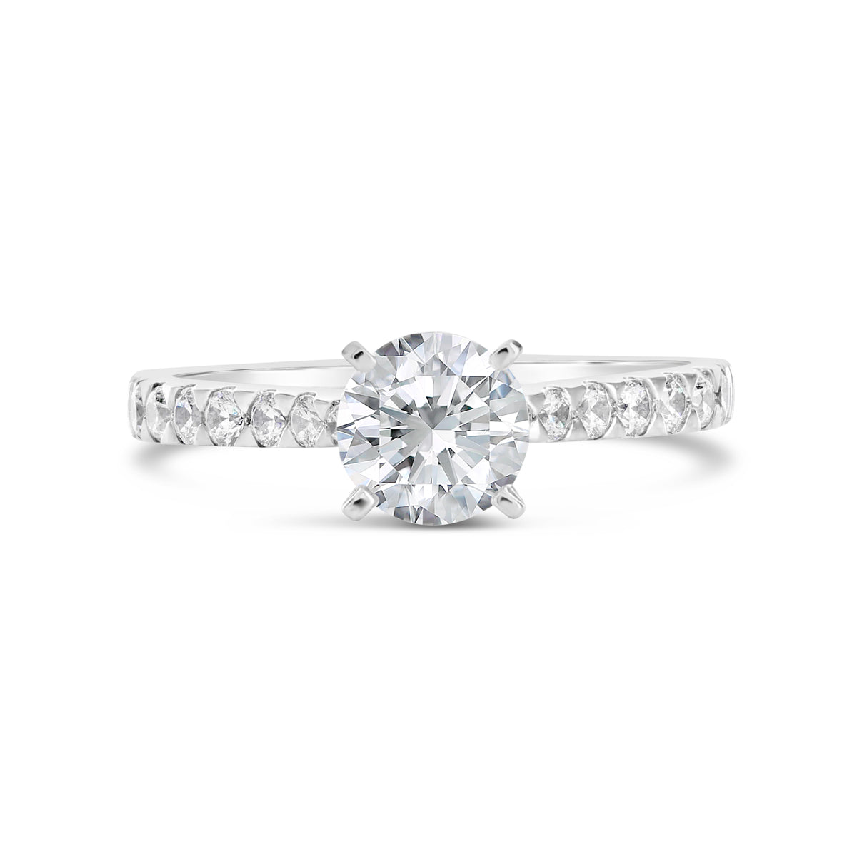 Round Brilliant Cut Diamond Engagement Ring - ACB079