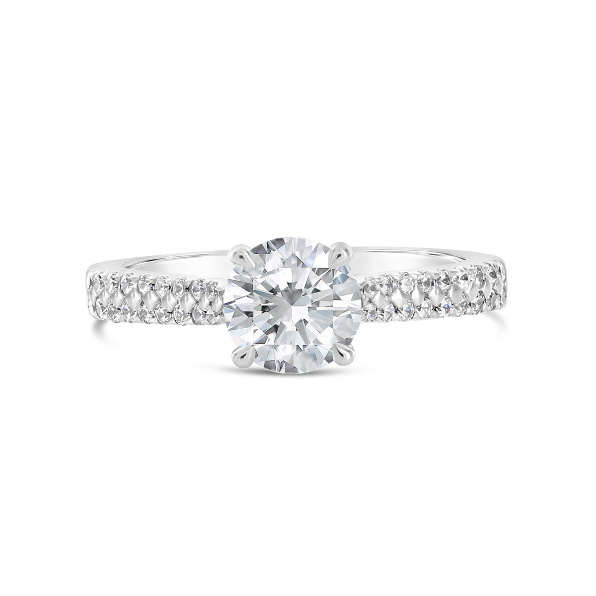 Round Brilliant Cut Diamond Engagement Ring - ACB089