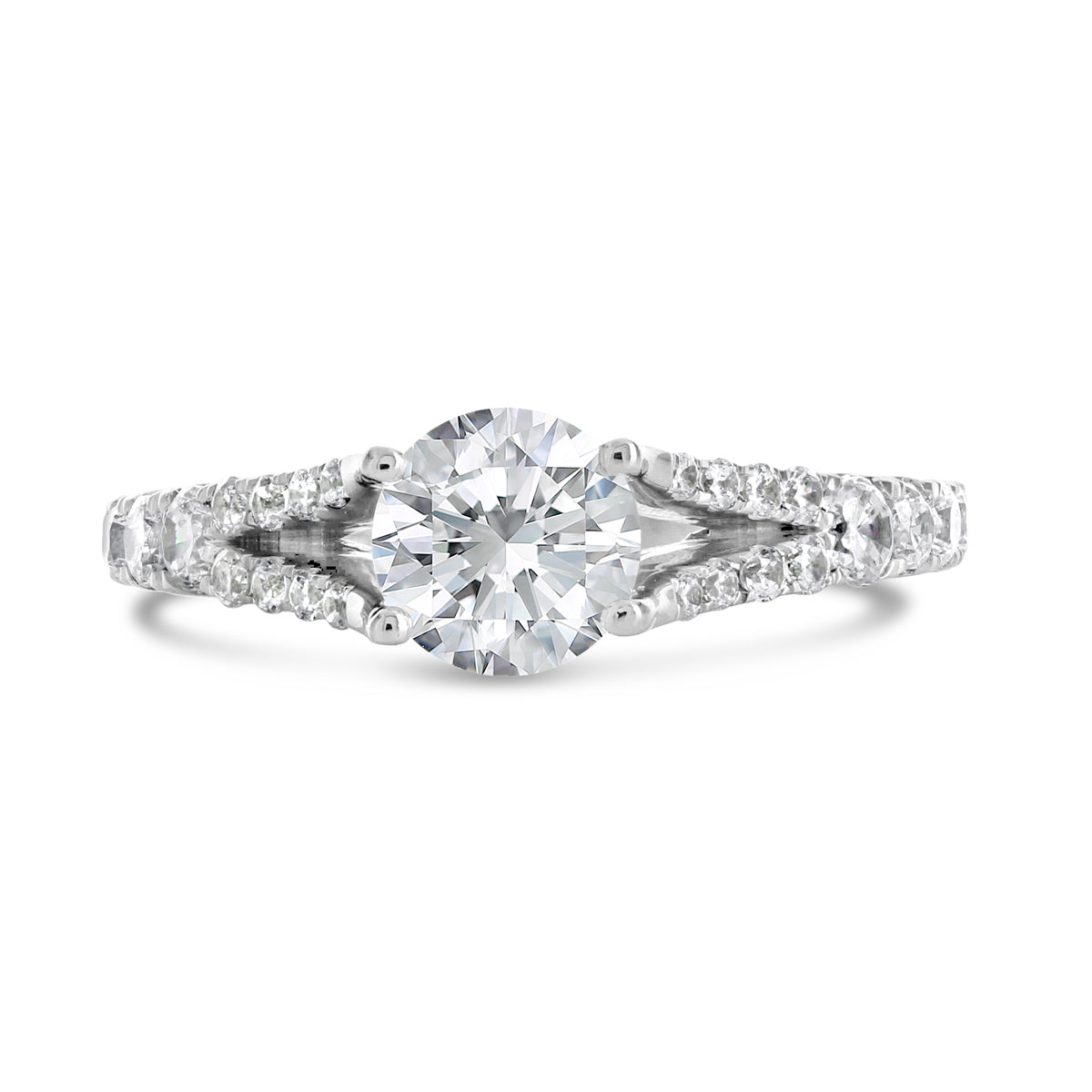 Round Brilliant Cut Diamond Engagement Ring - ACB094