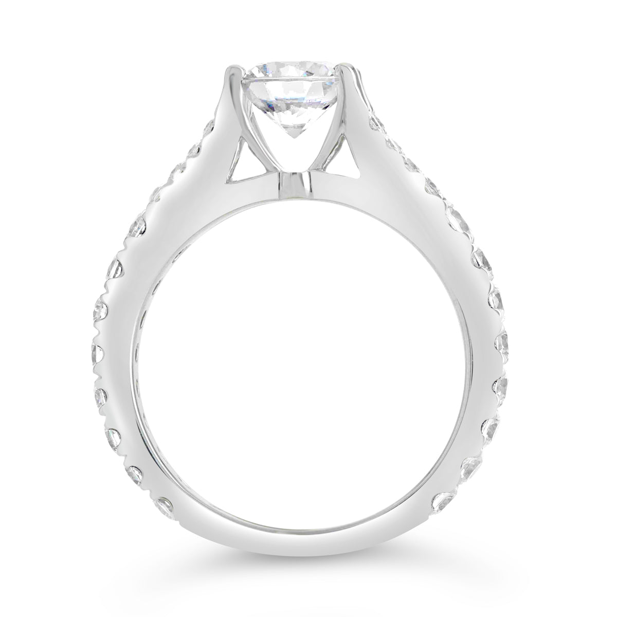 Round Brilliant Cut Diamond Engagement Ring - ACB094