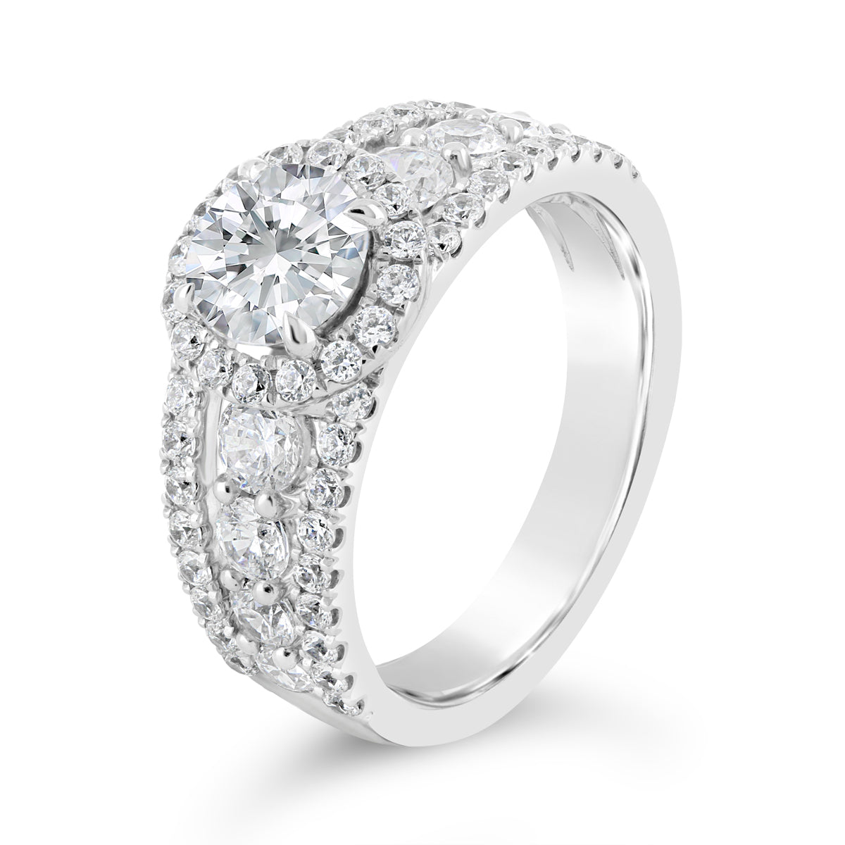 Round Brilliant Cut Diamond Engagement Ring - ACB115