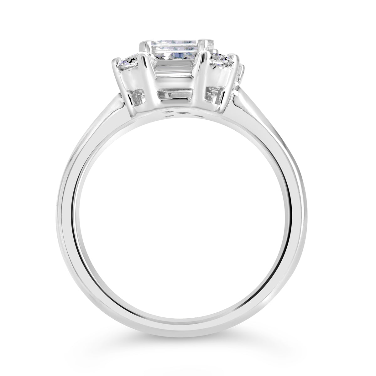 Radiant Cut Diamond Halo Engagement Ring - ACB118