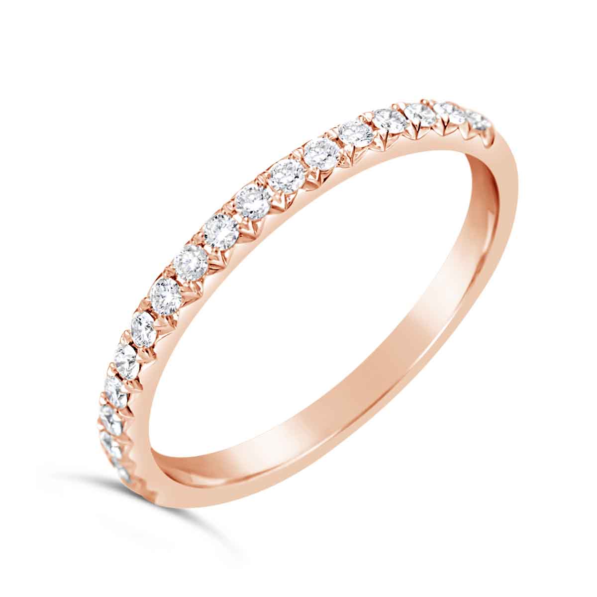 Rounded Diamond Wedding Band - ACB121