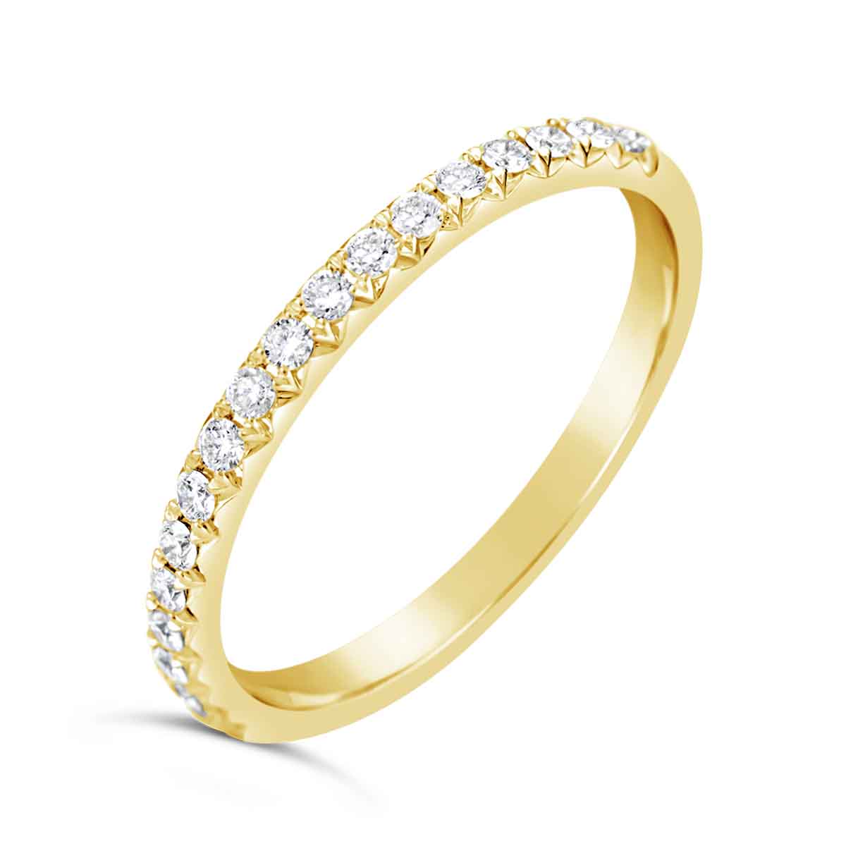 Rounded Diamond Wedding Band - ACB121