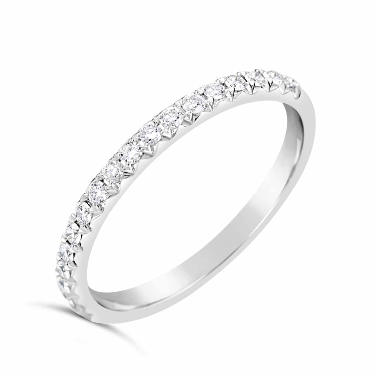 Rounded Diamond Wedding Band - ACB121