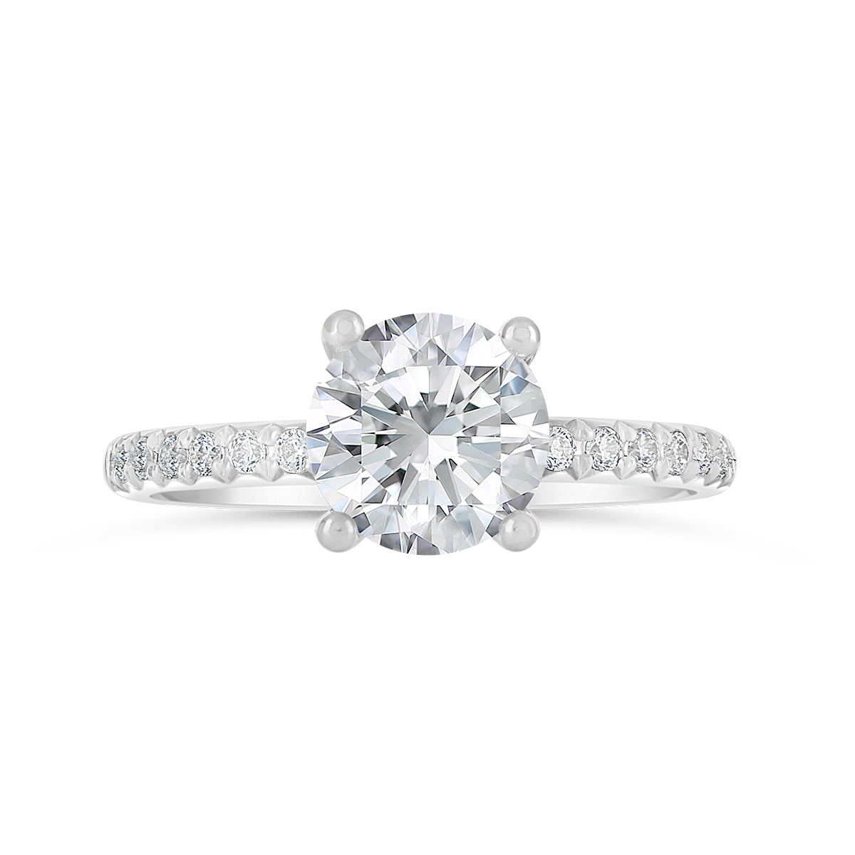 Round Brilliant Cut Diamond Engagement Ring - ACB121