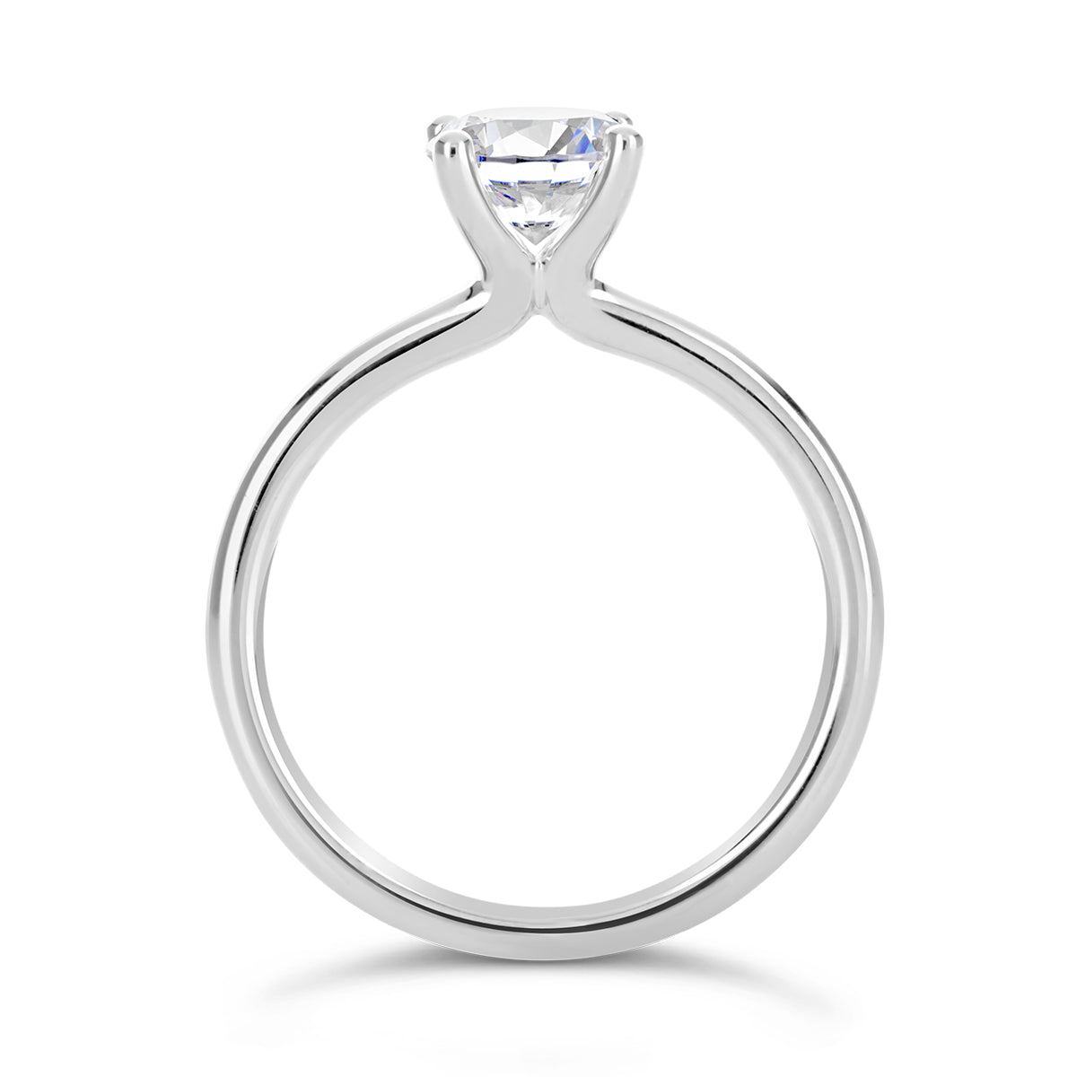 Round Brilliant Cut Solitaire Engagement Ring - ACB128