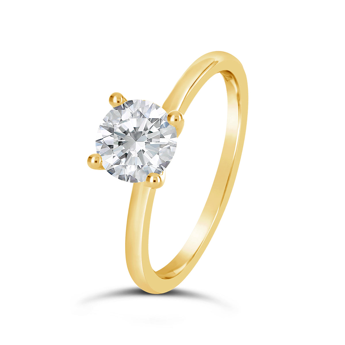 Round Brilliant Cut Solitaire Engagement Ring - ACB128