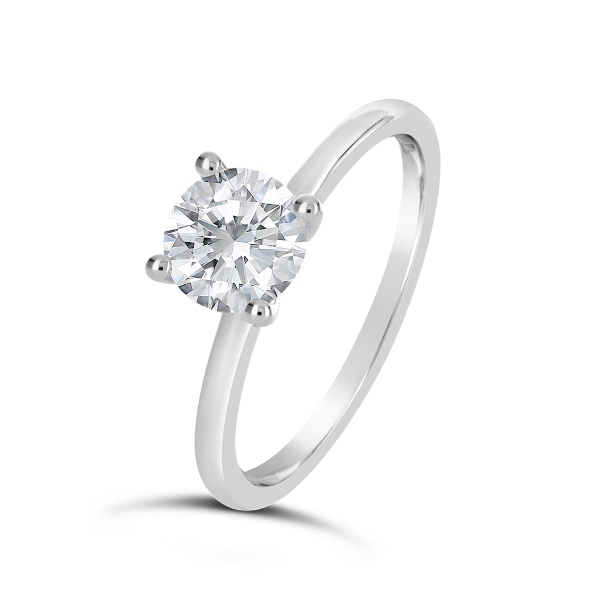 Round Brilliant Cut Solitaire Engagement Ring - ACB128